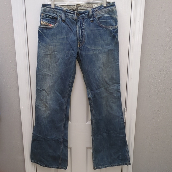 NWT, Diesel ZAF Men's Bootcut Jeans in Classic Blue, 32x30,
